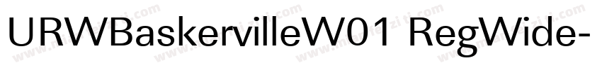 URWBaskervilleW01 RegWide字体转换